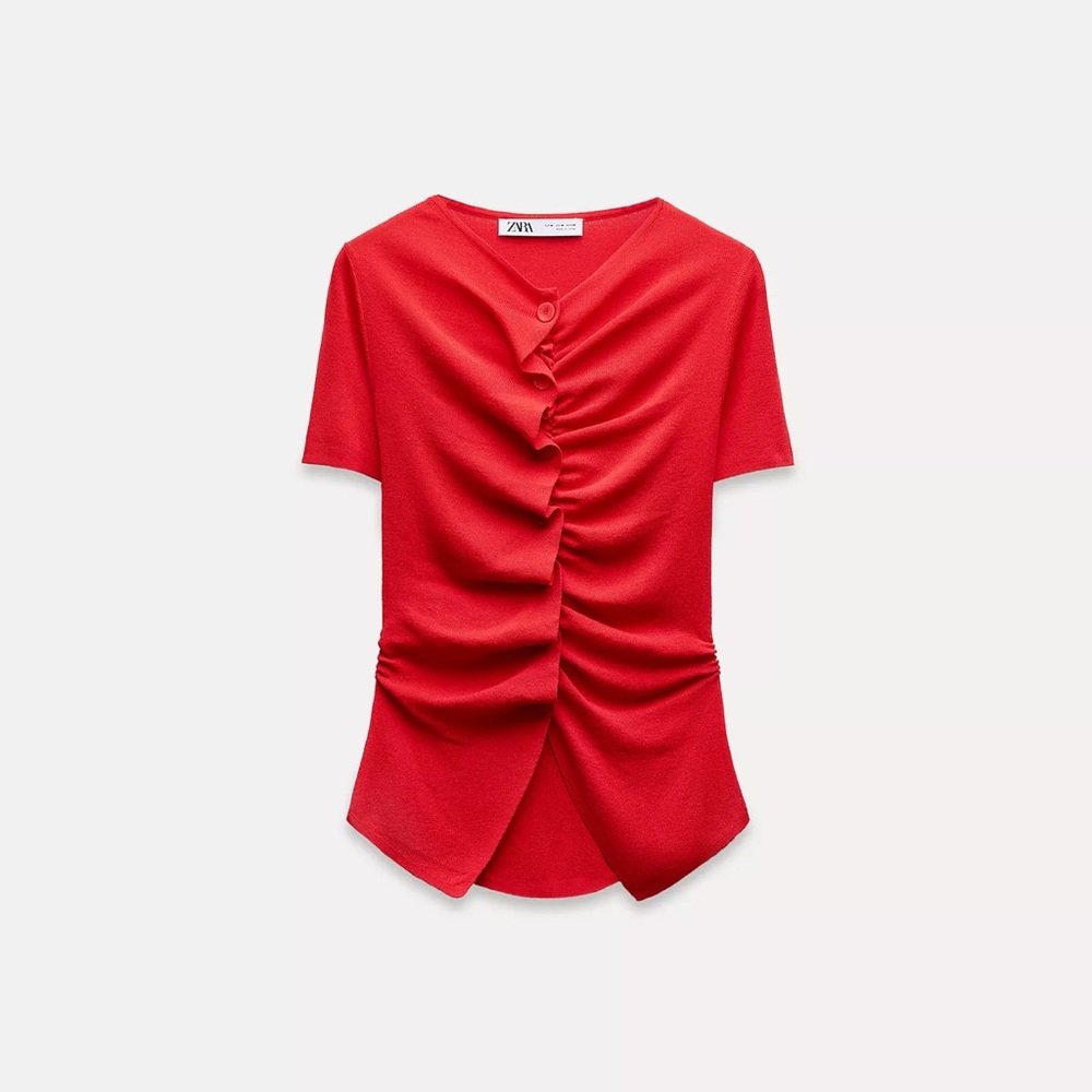 Zara DRAPED KNIT top